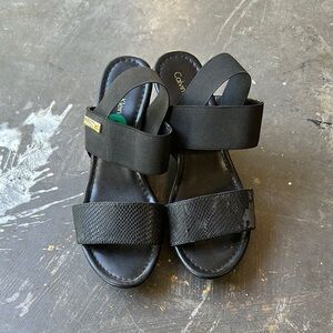 Calvin Klein Black Wedges